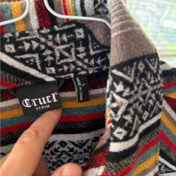 Multicolor Striped and Patterned Jacket - Picture 2 of 3